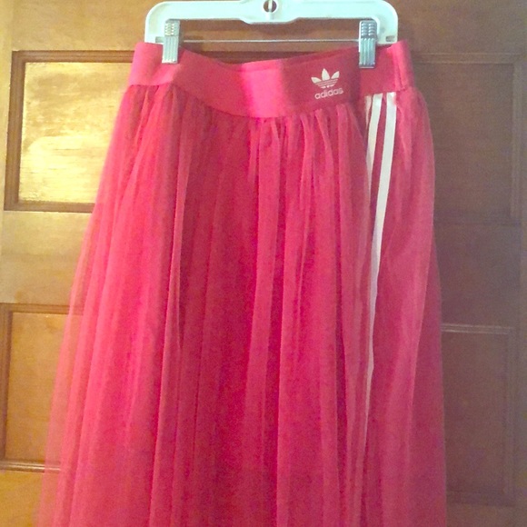 adidas tulle skirt outfit